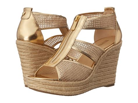 hakken michael kors wedge|michael kors leather wedge.